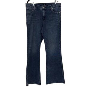 Express Mid Rise ‘70s Flare with Stretch - 16 LONG Classic Blue Women's Jeans